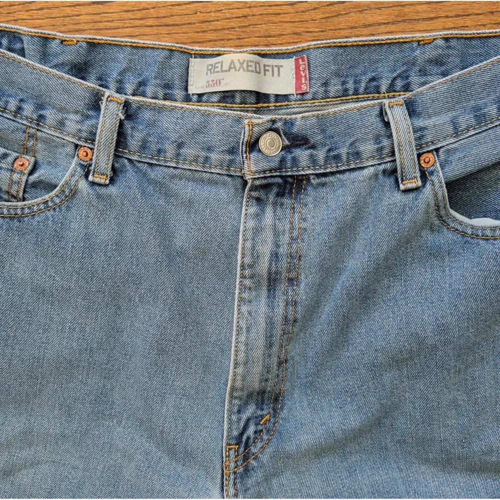 Levis 550 Relaxed Fit Jeans Men's Sz 40x36 Blue Denim Wide Leg Skater Baggy