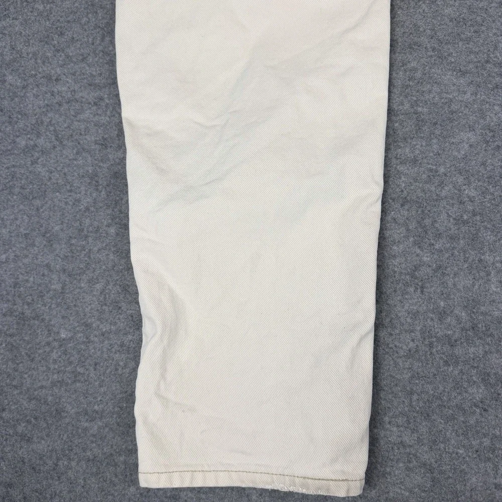 Levi's 550 Cream White Relaxed Tapered Men's Jeans 38x32 90s 80s Vintage
