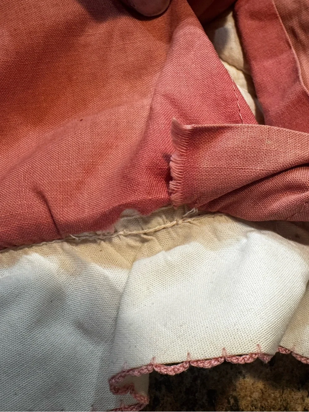 90’s Floral Patch Homemade Quilted pillow sham  Cottagecore 12x12 Ruffles