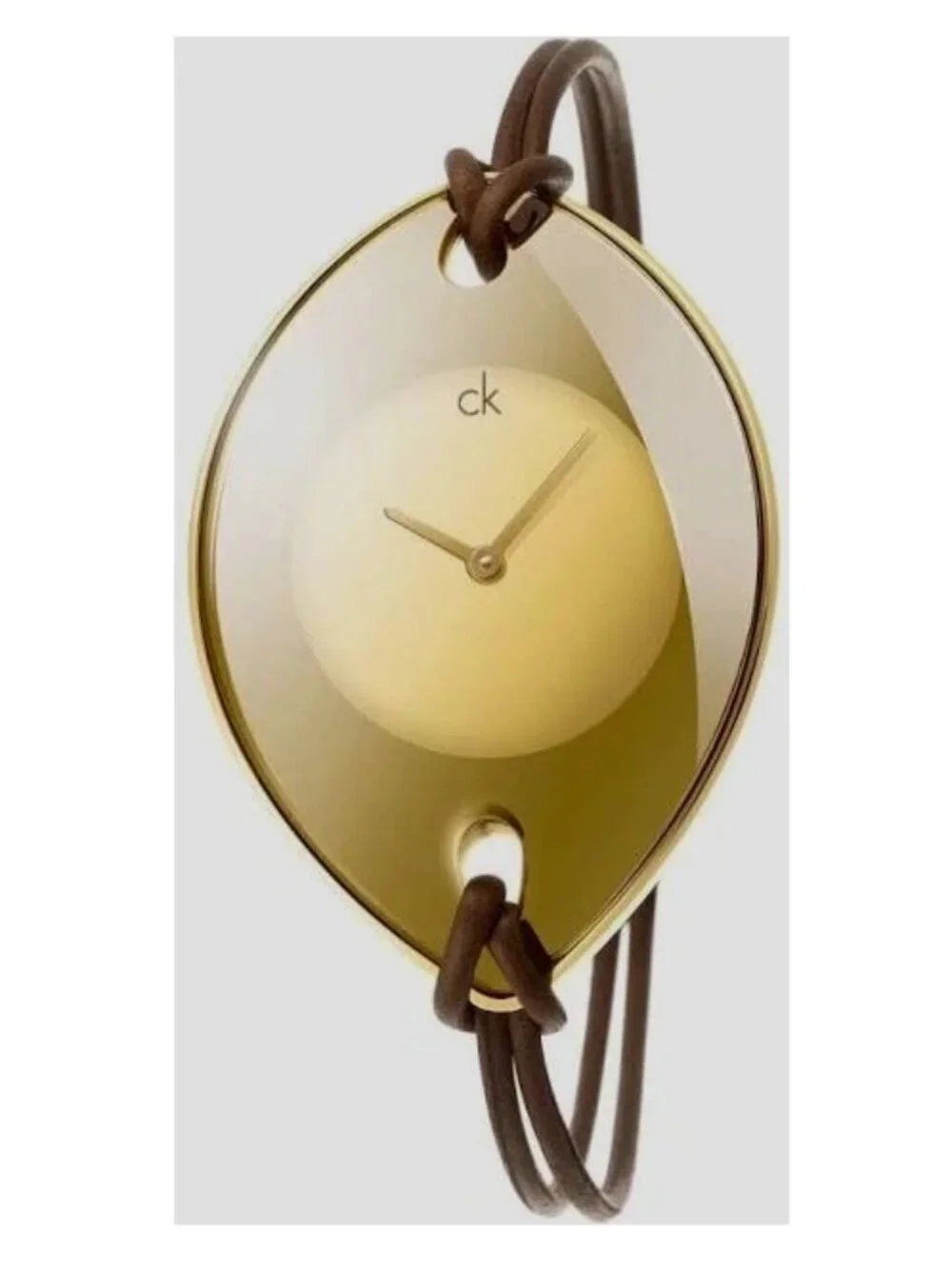 ✨NEW Luxe Calvin Klein Suspension CK Bronze Dial Women Watch Swiss Quartz K33235