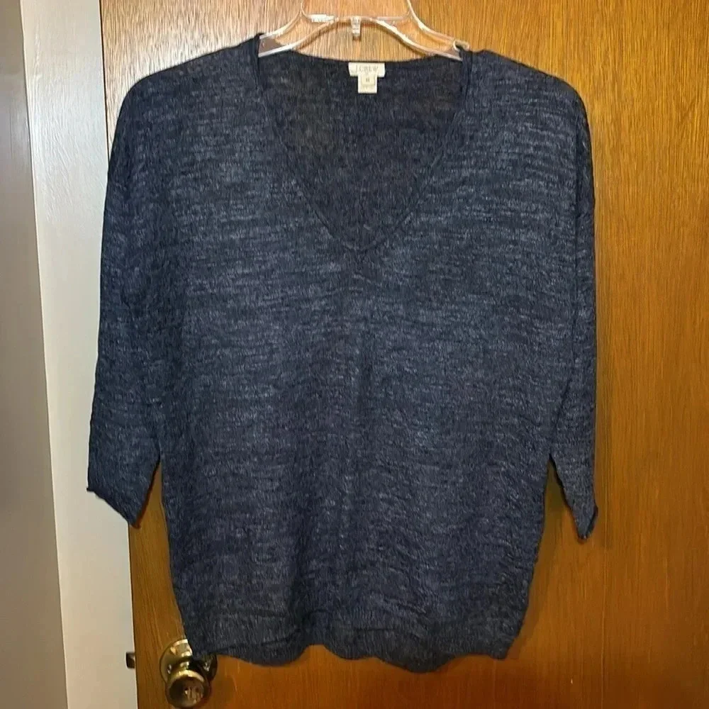 J. Crew Lightweight Navy Sweater Size M