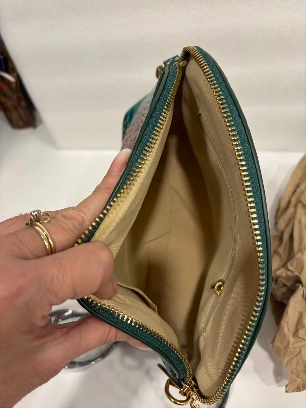 fashion inspired bag prismatic croc