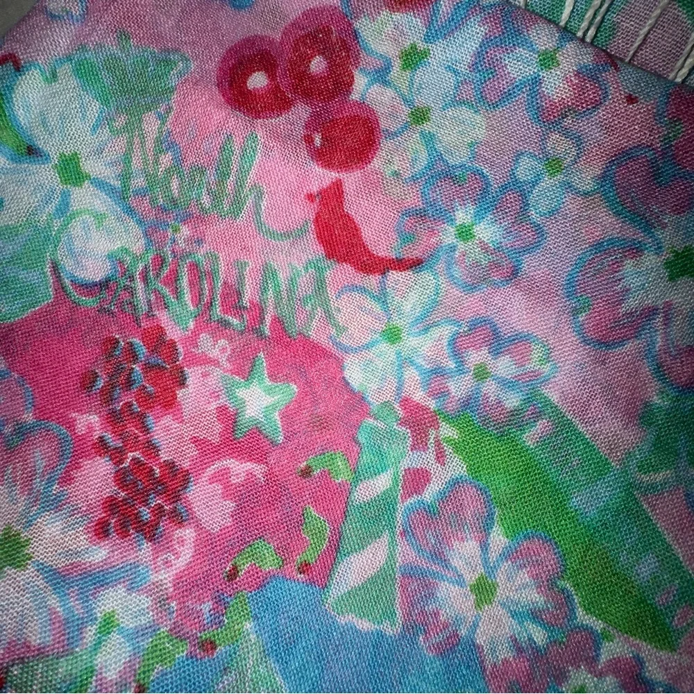 Lilly Pulitzer scarf tassels