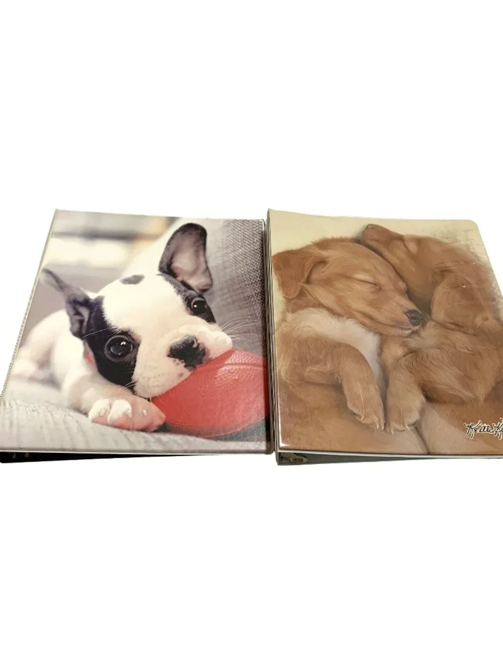 Adorable 3-Ring Binders Puppy Dog Prints Avery Class Act Keith Kimberlin Bulldog