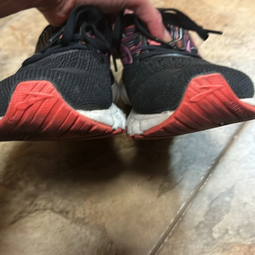 Brooks Women's Black with Pink Athletic Running Shoes