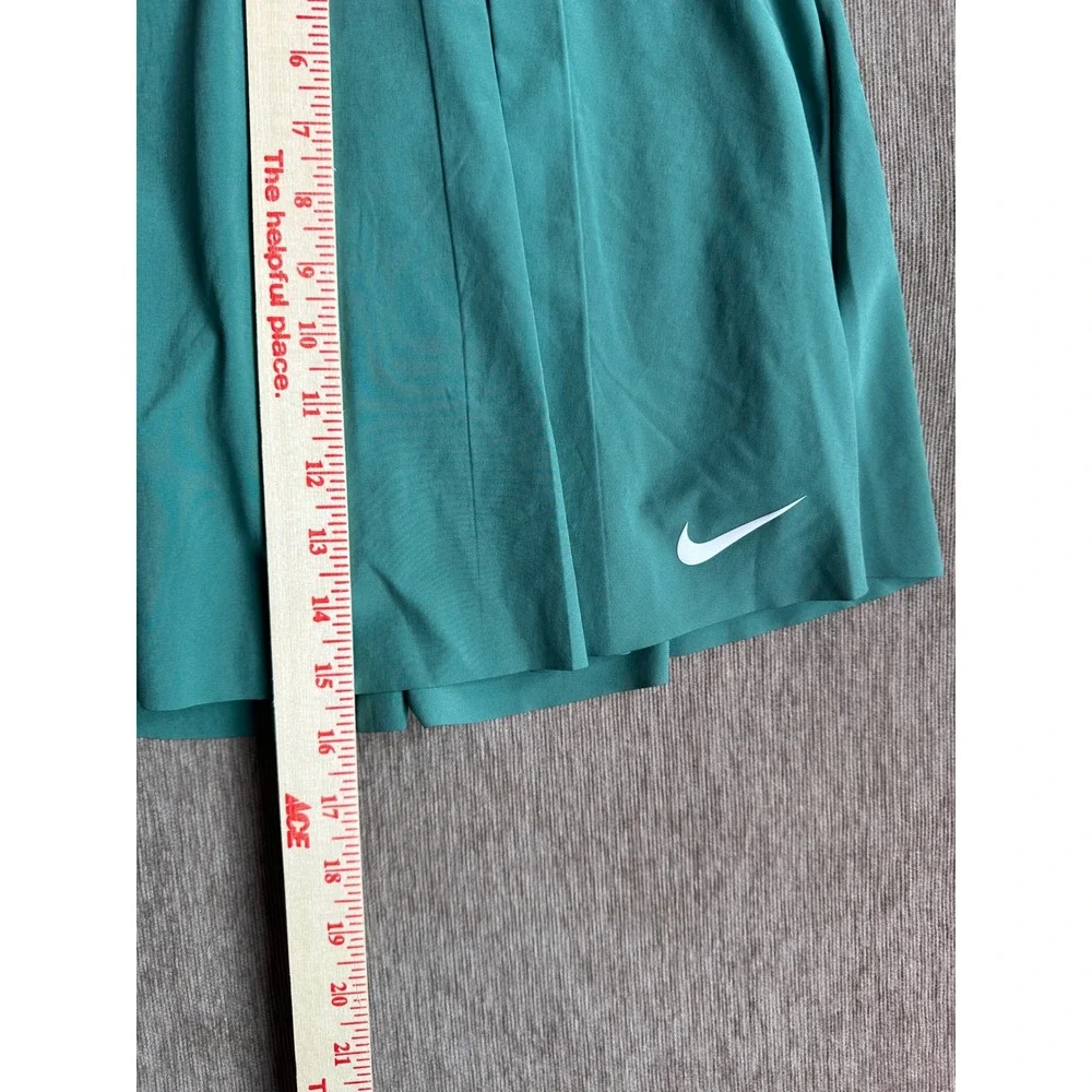 Nike Dri-FIT Advantage Pleated Tennis Skirt Green Teal Women Medium NEW