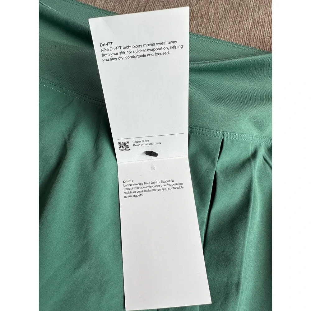 Nike Dri-FIT Advantage Pleated Tennis Skirt Green Teal Women Medium NEW