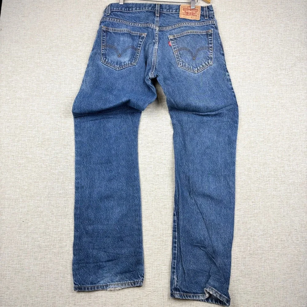 Vintage Levis 517 Mens 34x34 Bootcut Jeans Thigh Faded Festival Denim