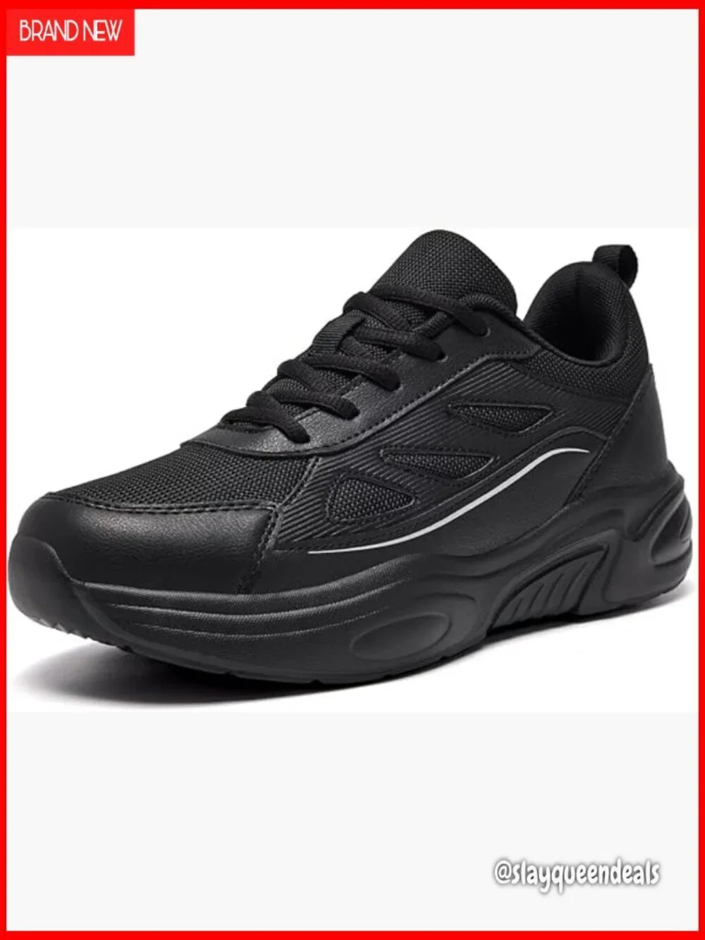 Non-Slip Athletic Sneakers for Work, Walking, Gym - Lightweight Breathable