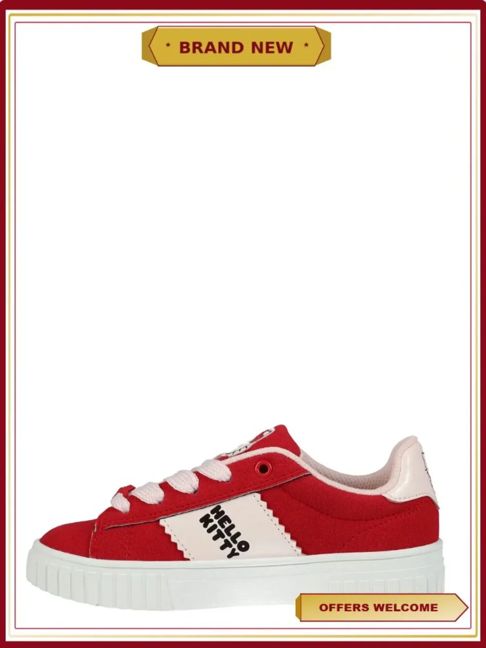 Little & Big Girls Casual Court Sneakers Lace Up Floral