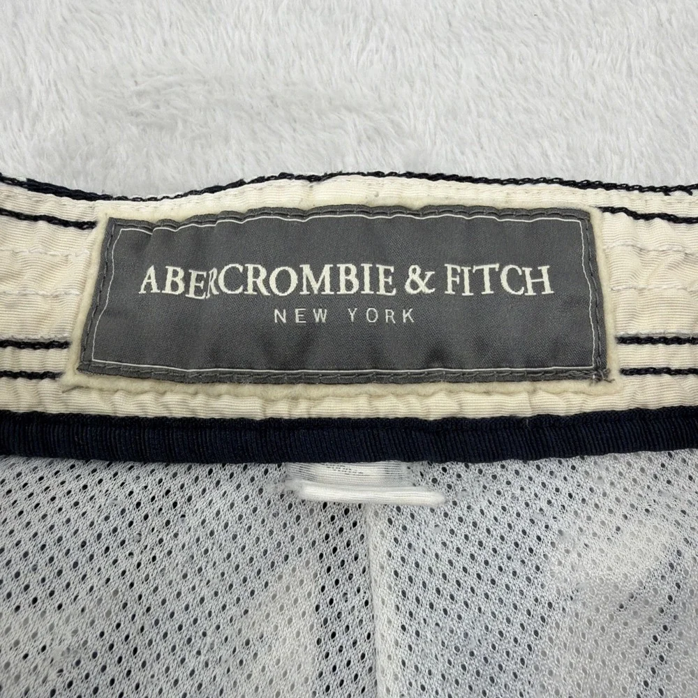 VTG Y2K Abercrombie Tugger Board Shorts Mens M Blue All Over Floral Cargo Swim