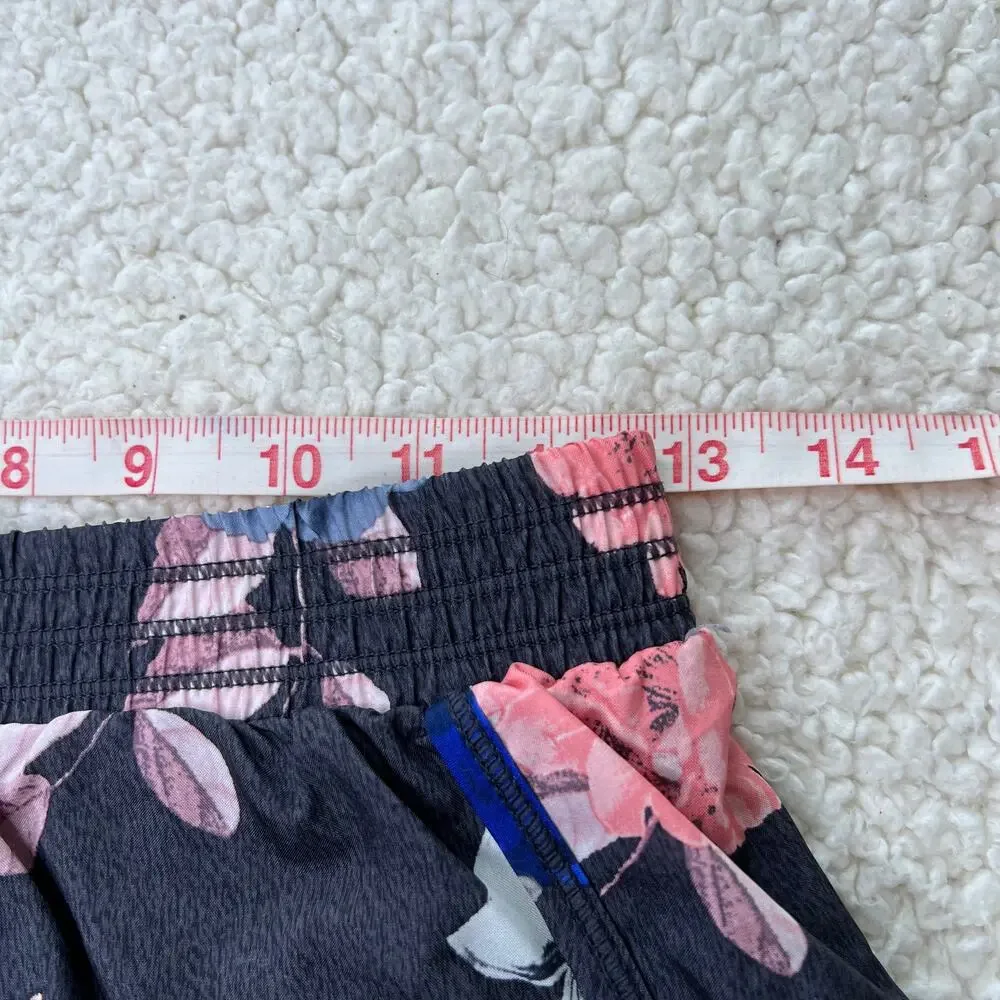 Old Navy Active Black Floral Running Shorts XL Girls 14