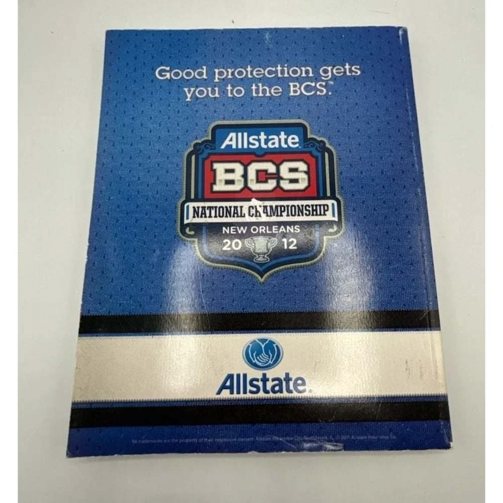 LSU/Alabama Official Souvenir Program Allstate BCS National Championship 2012