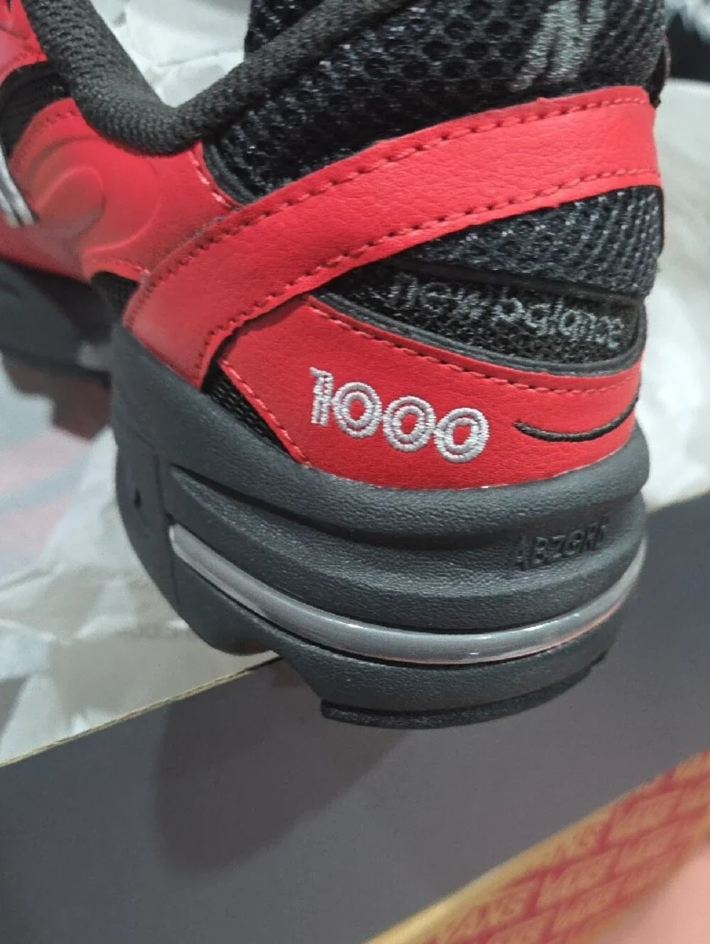 New Balance striking red