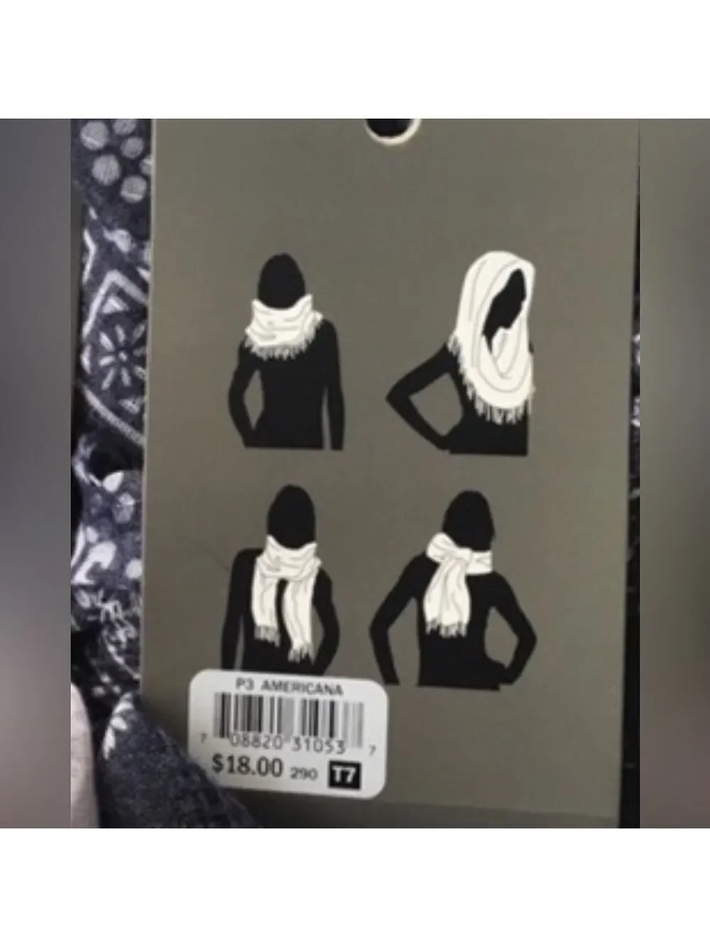 Falls Creek Woman’s Scarf OSFM can be worn multiple ways