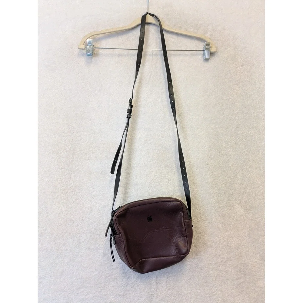 G Star Raw Leather‎ Crossbody Bag Burgundy Small Shoulder Bag