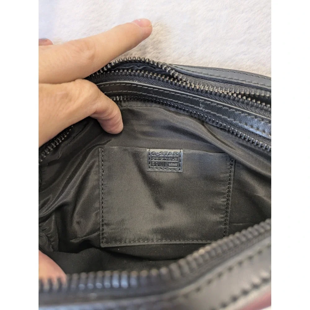 G Star Raw Leather‎ Crossbody Bag Burgundy Small Shoulder Bag
