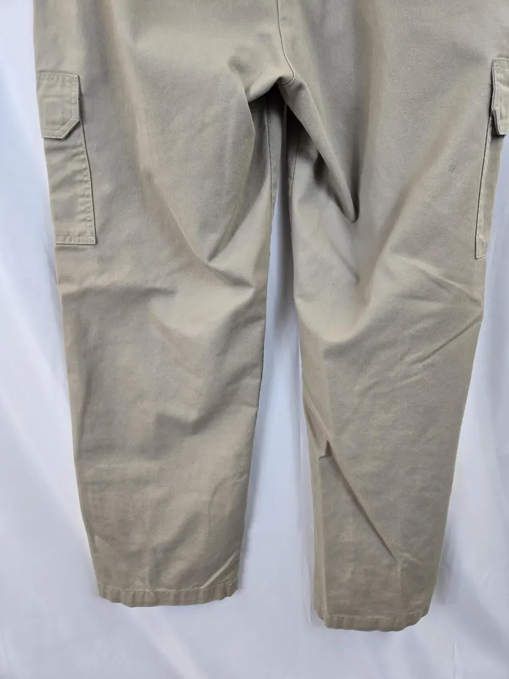 Dickies Cargo Pants Mens 36x32 Beige Regular Straight Canvas Workwear Utility