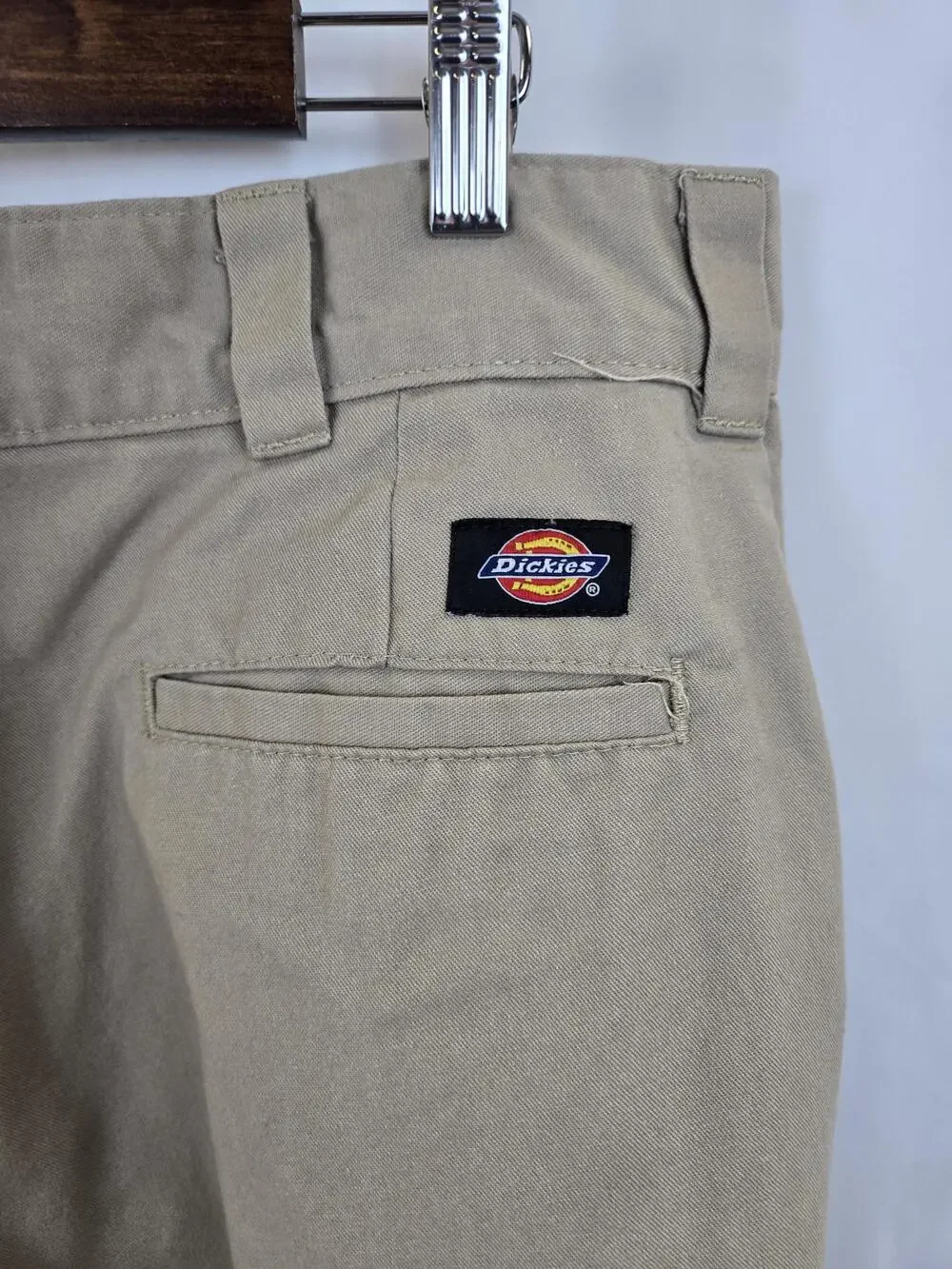 Dickies Cargo Pants Mens 36x32 Beige Regular Straight Canvas Workwear Utility