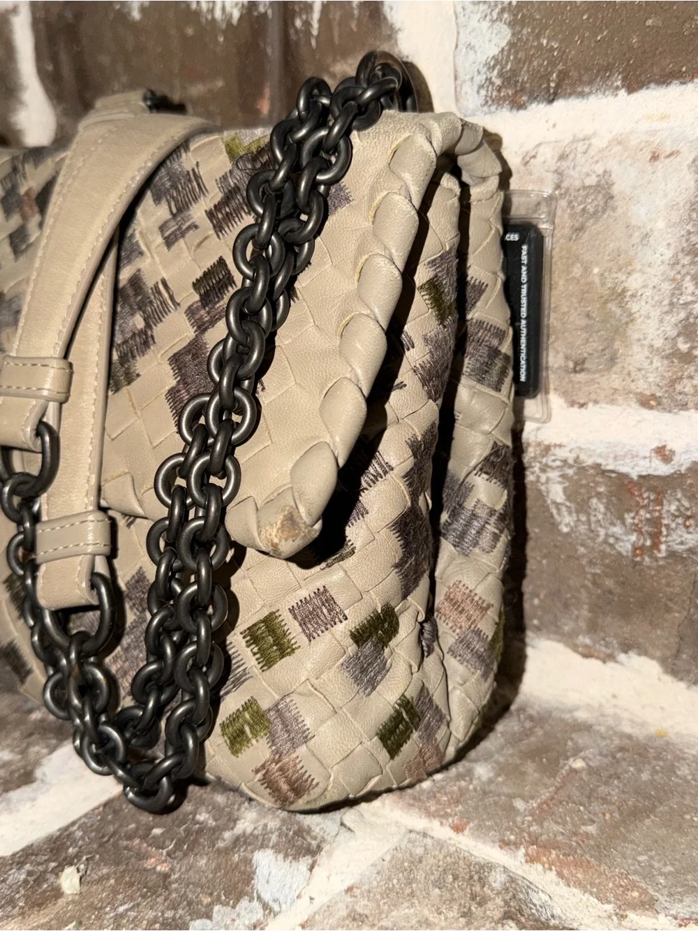 Bottega Veneta Intrecciato embroidered Olimpia shoulder bag