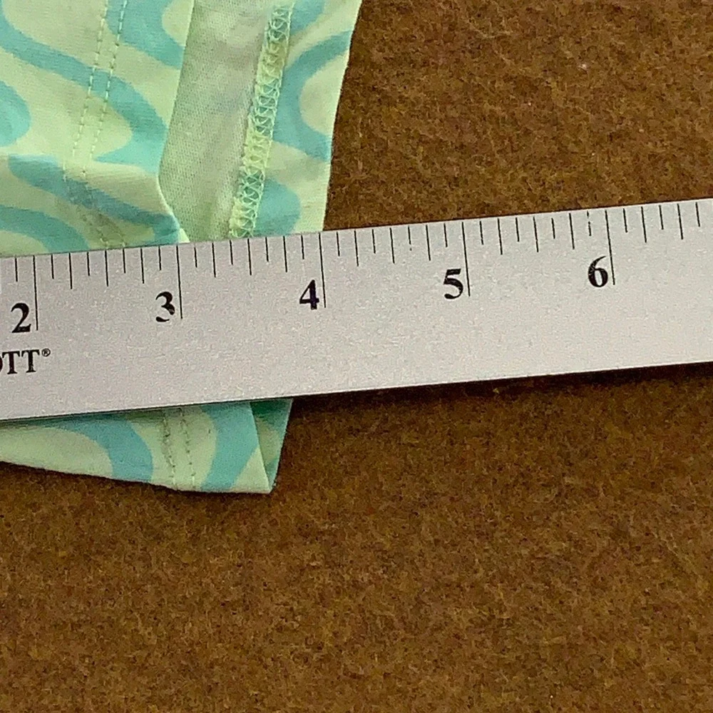 Old Navy Girls XXL 18 Mint Green Wavy Chevron Knit Button Front Romper New