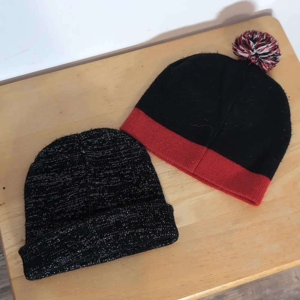 Two Minnie Mouse Beanies Hats