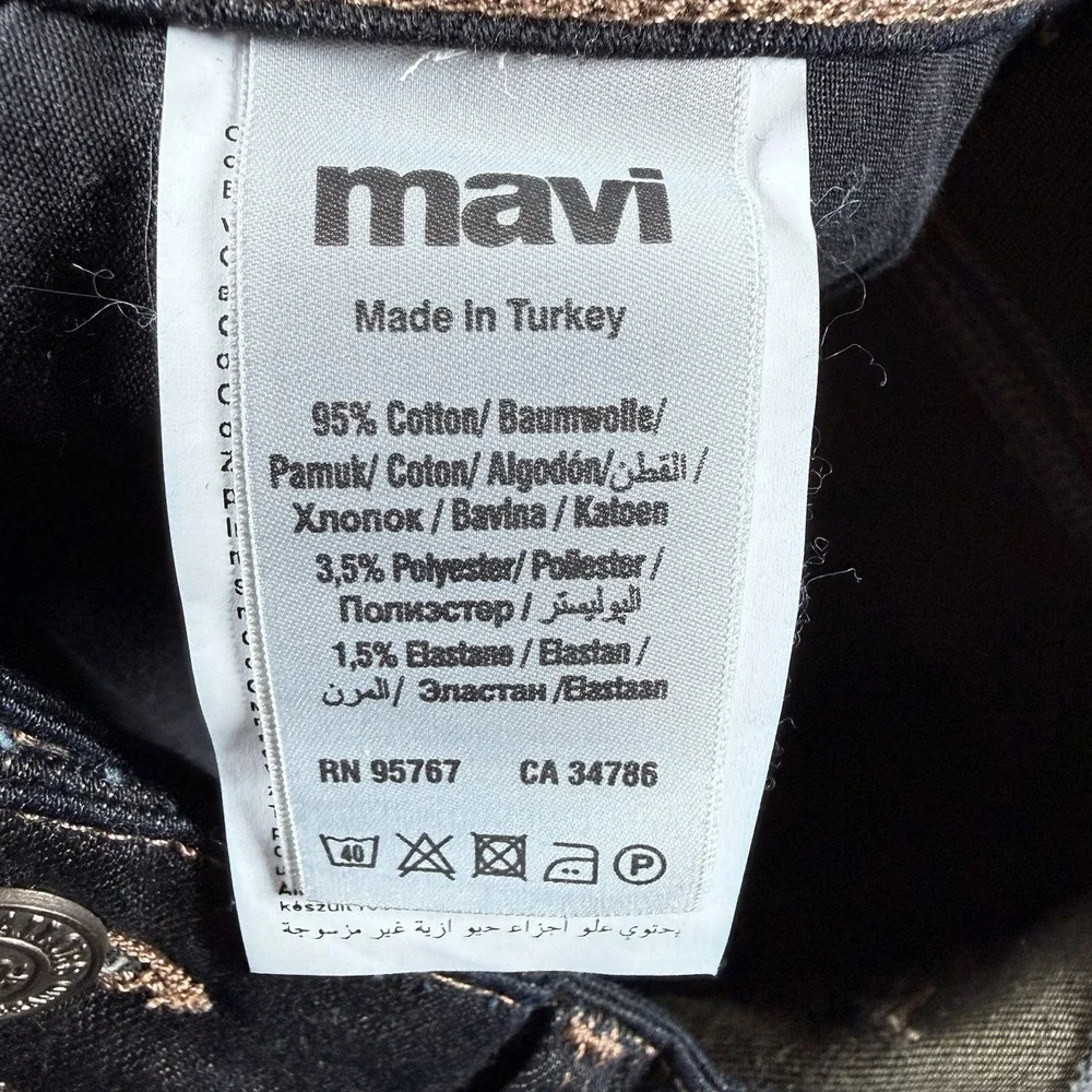 NWT Mavi Jeans Men's 34x34 Blue Denim Myles Straight Leg Dark Wash