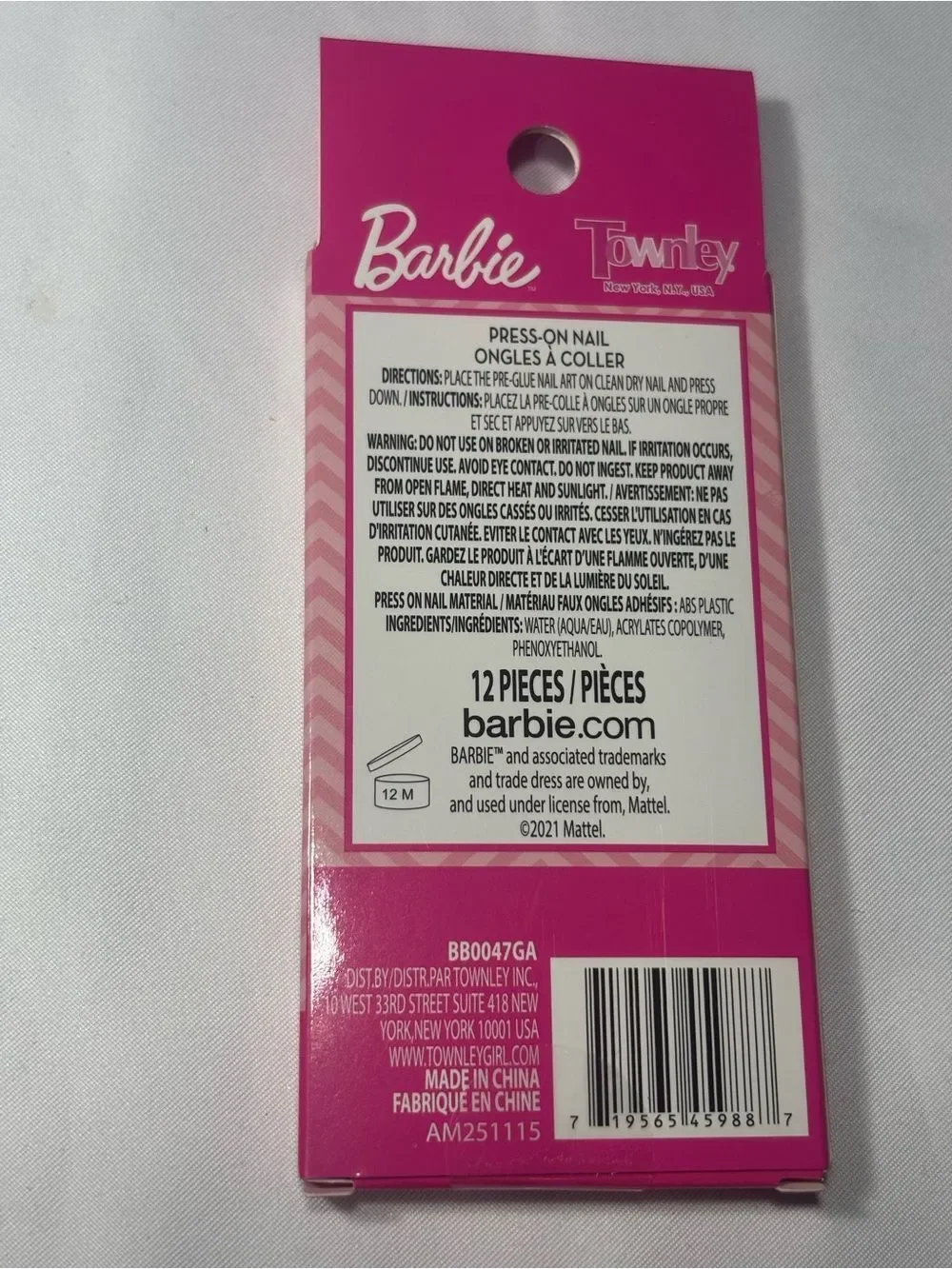 Barbie pink press