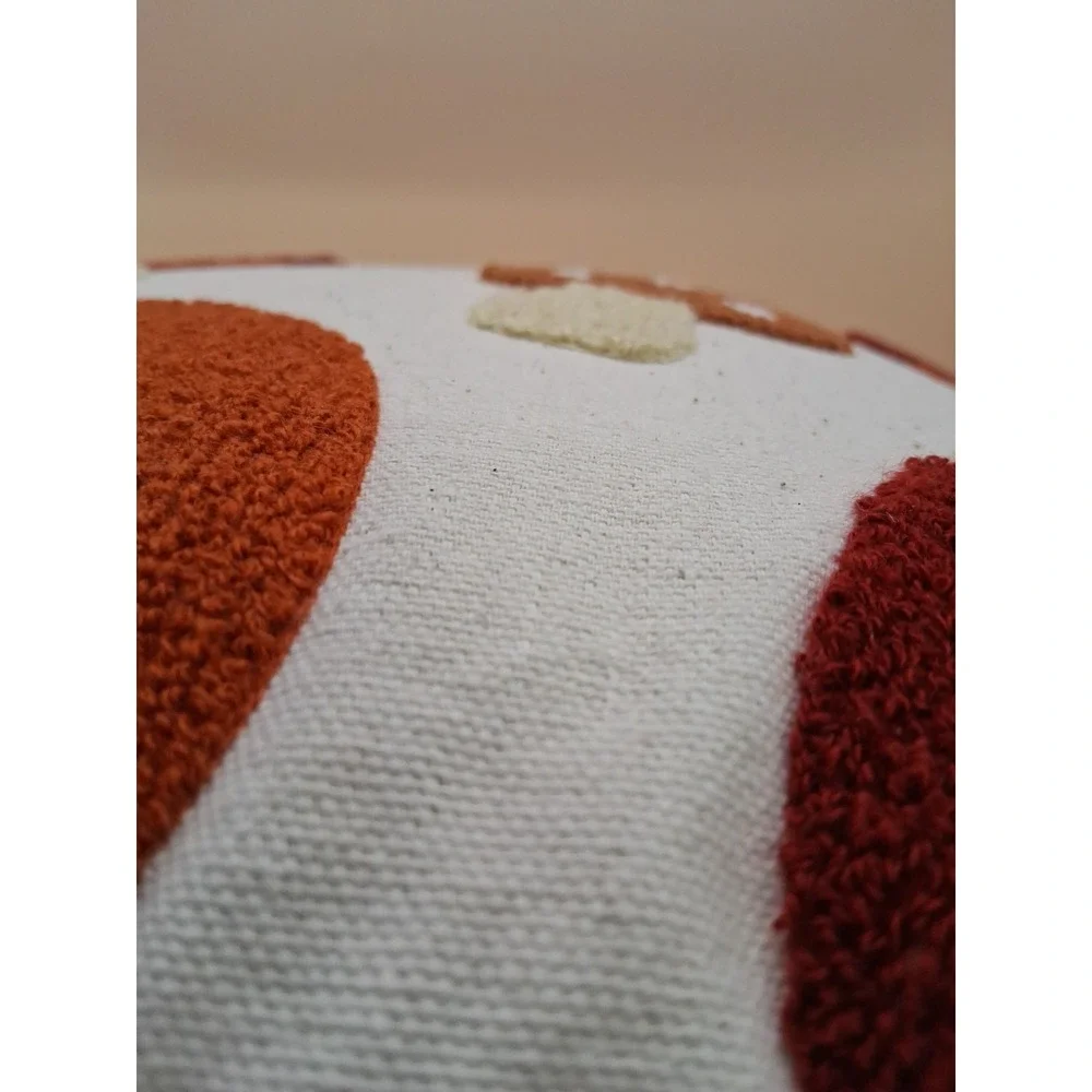 Textured Mushroom Pattern Throw Pillow by Ashland Fall Autumn Colors NWT