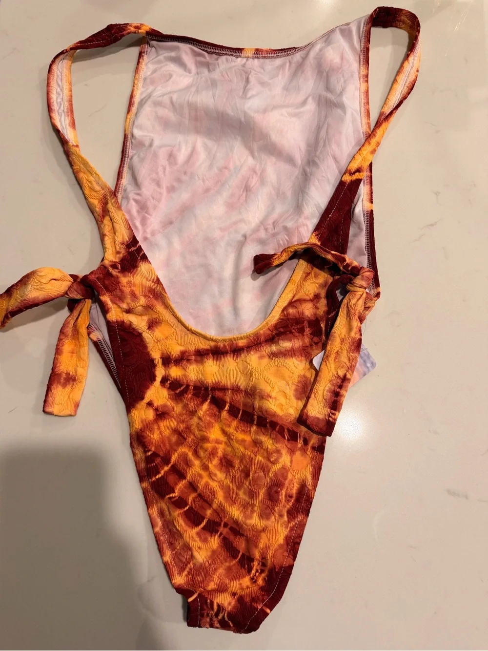 free-est Pamela Tie-Dye One-Piece Swimsuit Sz M