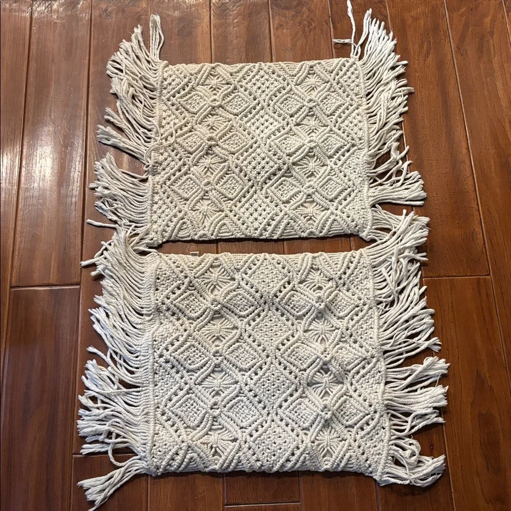 Livalya Macrame Pillow Covers Set of 2