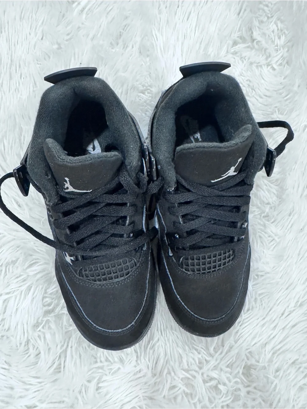 Air Jordan 4 Retro OG Black Cat 2025 Kids Size 2Y IB4388-010 Worn Once