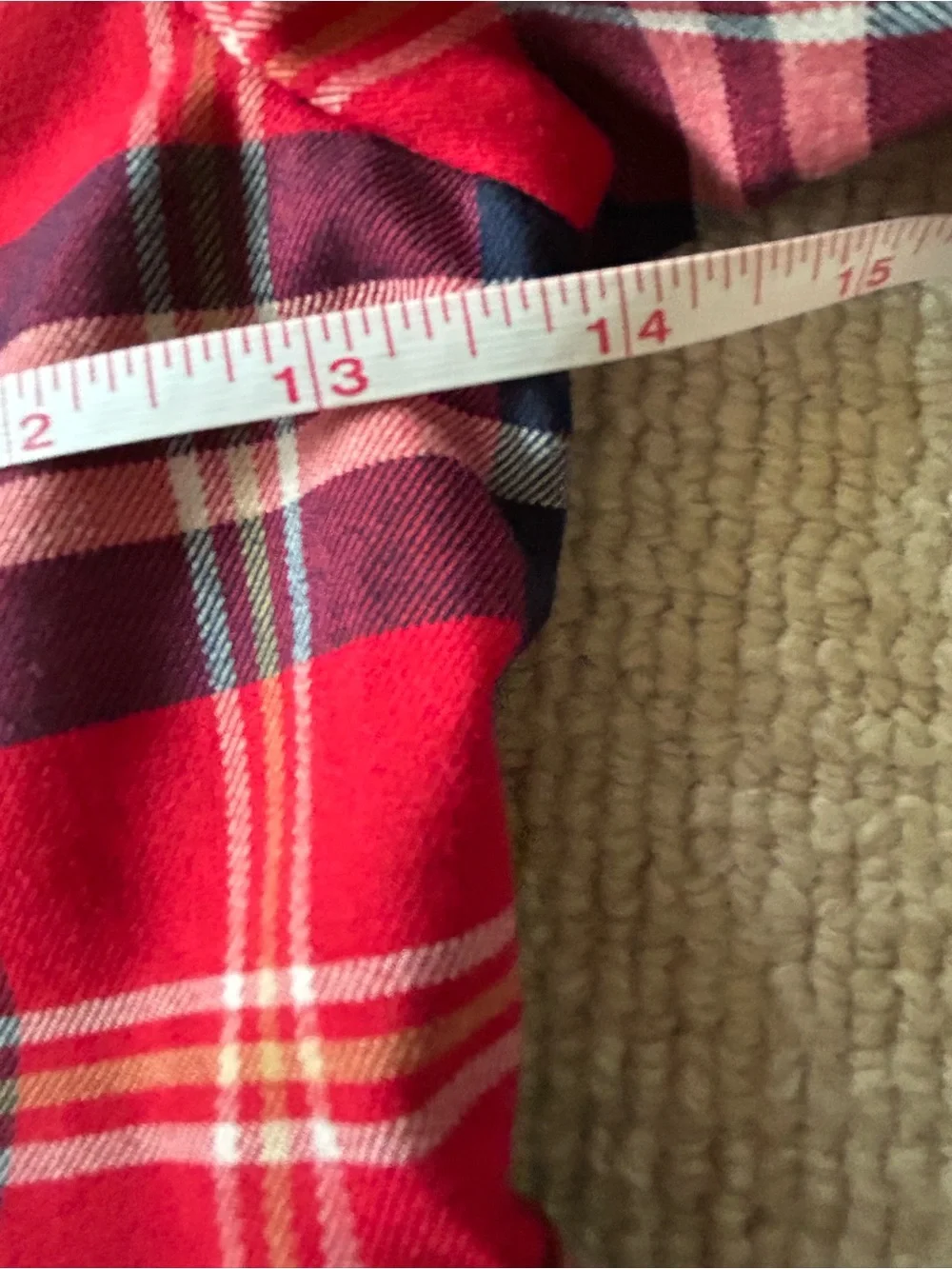 E-Land Kids Red Plaid Dress with White Peter Pan Collar