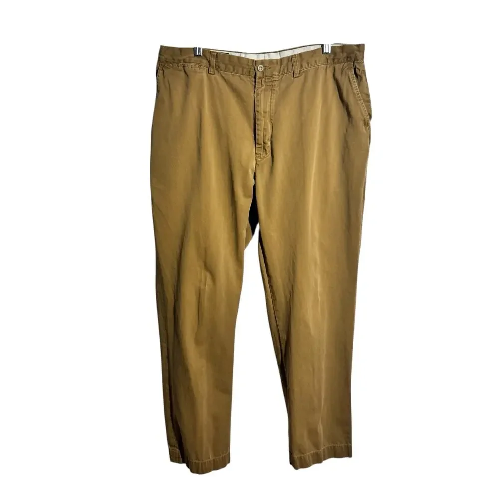 Ralph Lauren Original Classic Polo Chino Men 38/32 Tan Preppy‎ Minimal Old Money