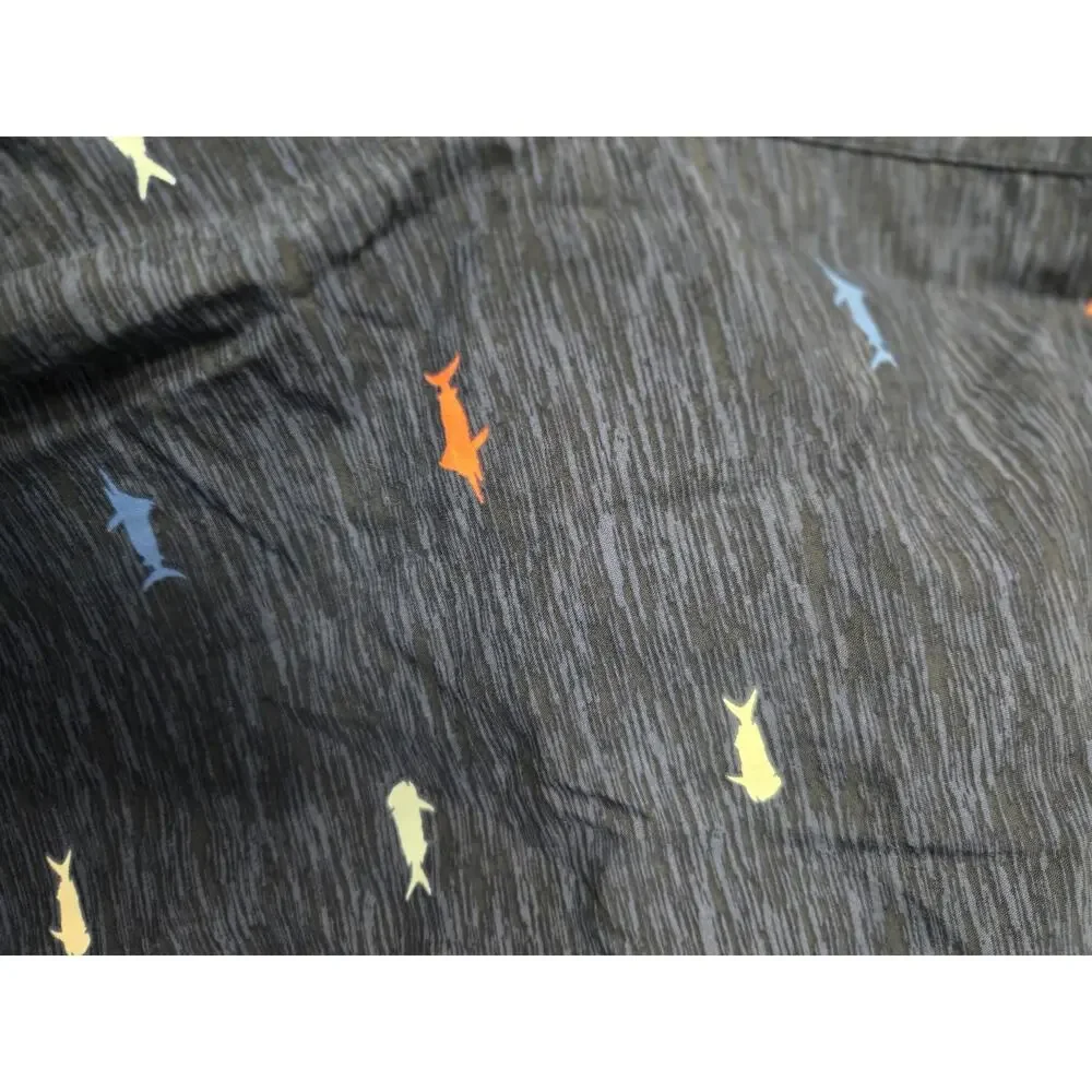 Columbia Omni-Shade fish print swim trunks