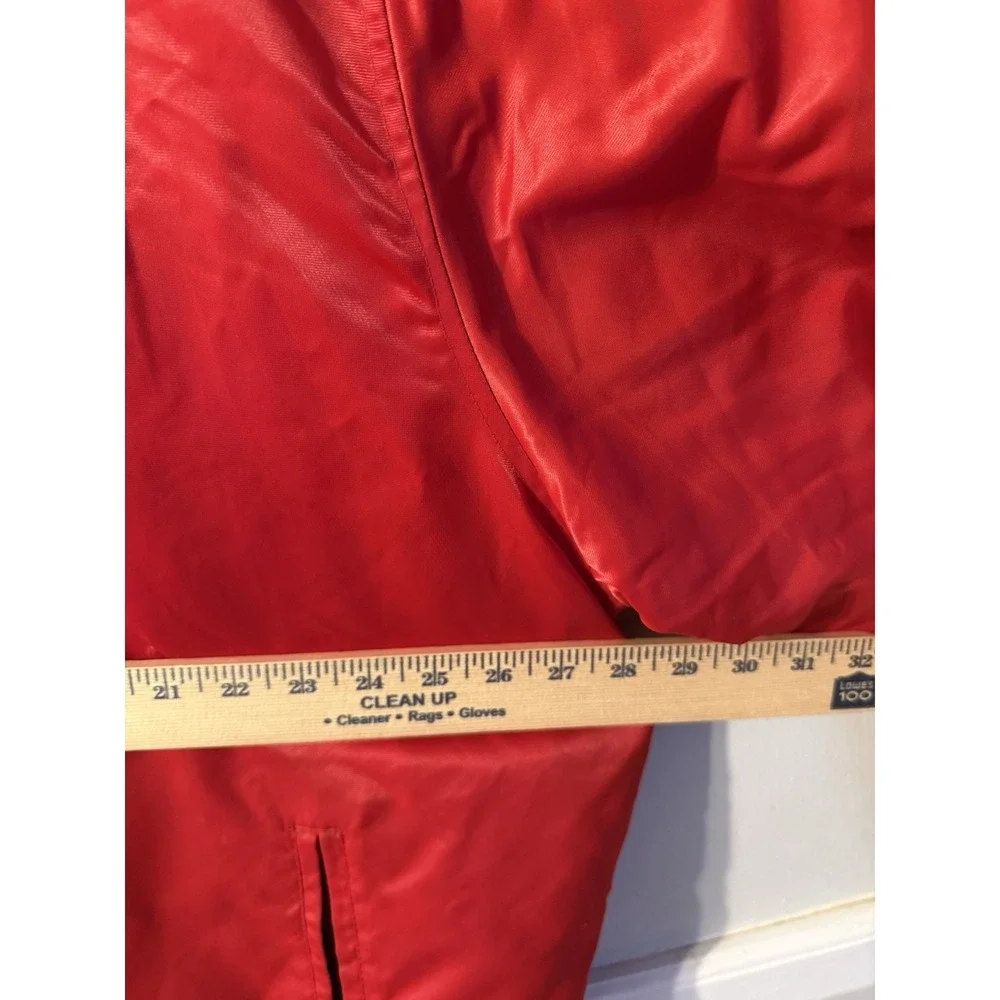 Vintage‎ Rocawear Bomber Jacket Satin Embroidered Logo Red Men's Size 2XL Y2K