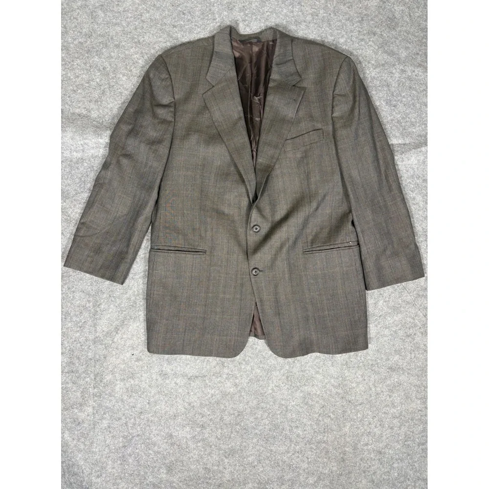 Brooks Brothers‎ Mens Plaid Wool Sport Coat Blazer Jacket Size 48