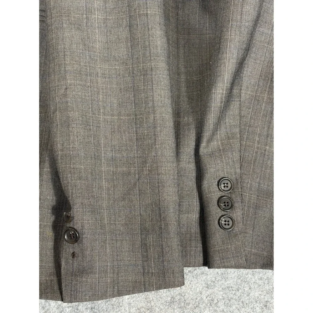 Brooks Brothers‎ Mens Plaid Wool Sport Coat Blazer Jacket Size 48