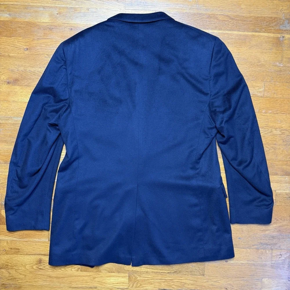 Jos A Bank 100% Cashmere Blazer Mens 48 EXL Blue Sport Coat‎ Suit Jacket Gordon