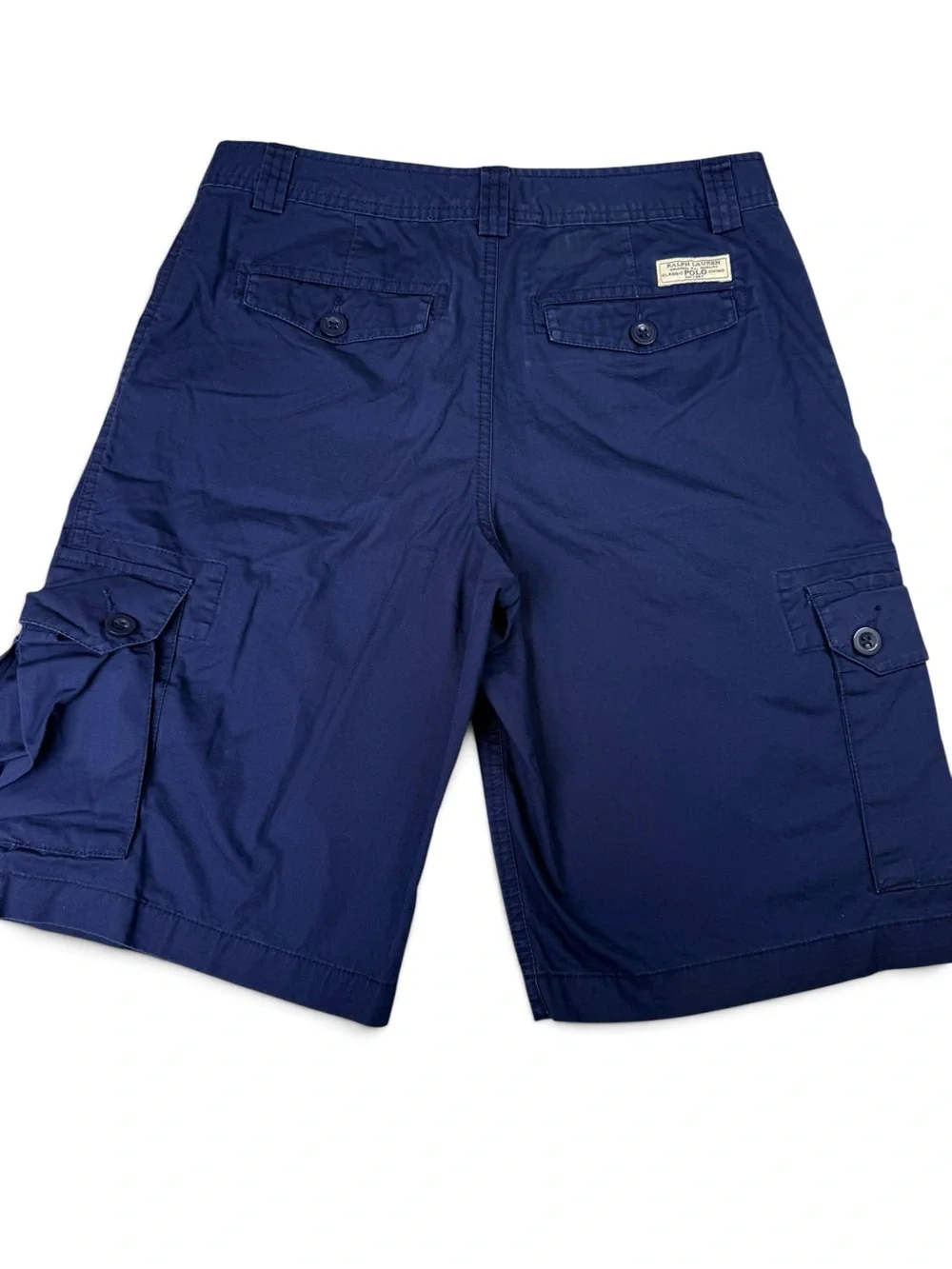 Polo Ralph Lauren Size 18 Navy Blue Cargo Shorts Classic Polo Chino