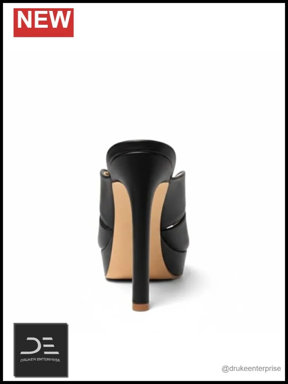Platform Heels for Women High Heel Mule Sandals Slip On Peep Toe Cushioned