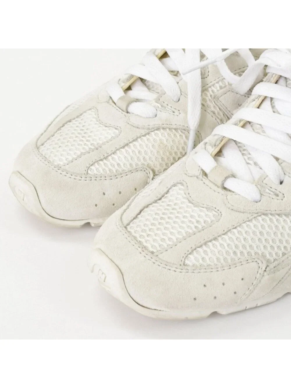 Miu Miu New Balance Suede Mesh Beige White