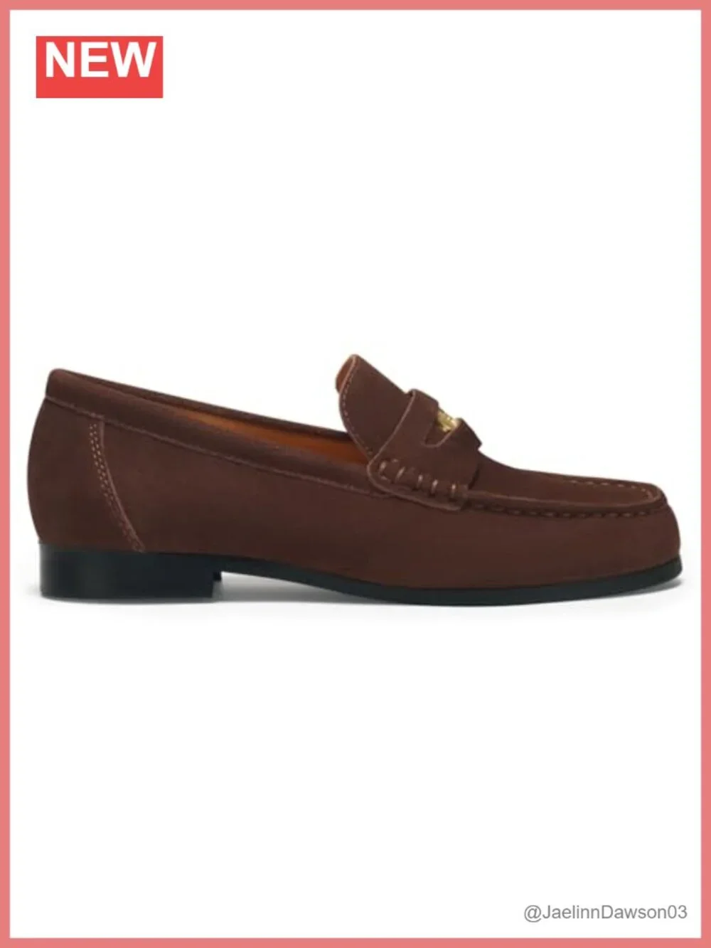 Women's Suede Slip-On Penny Loafers with Cushioned Insole