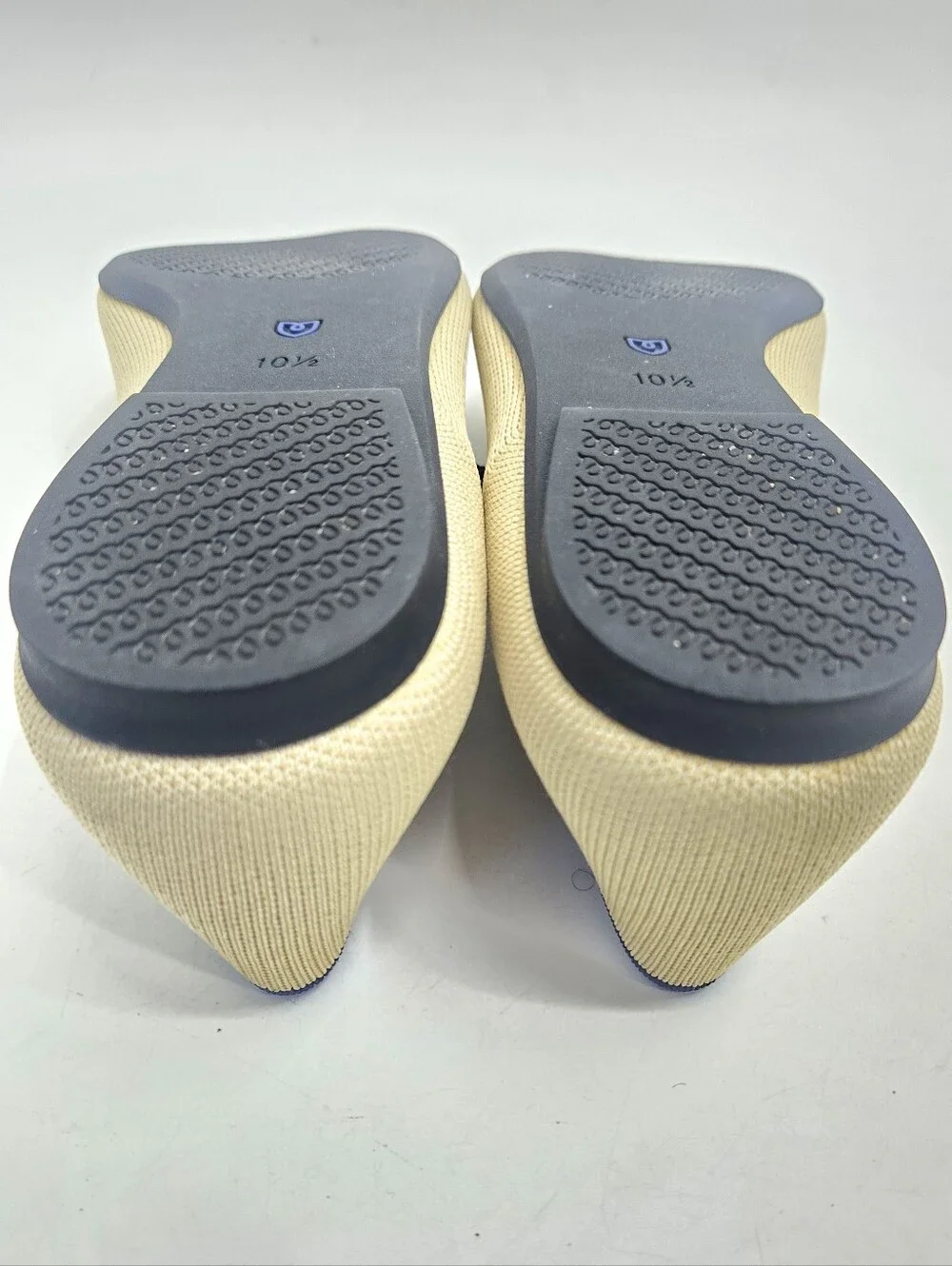 Rothy's‎ Mary Jane II Flats Sandstone Black Trim 10.5