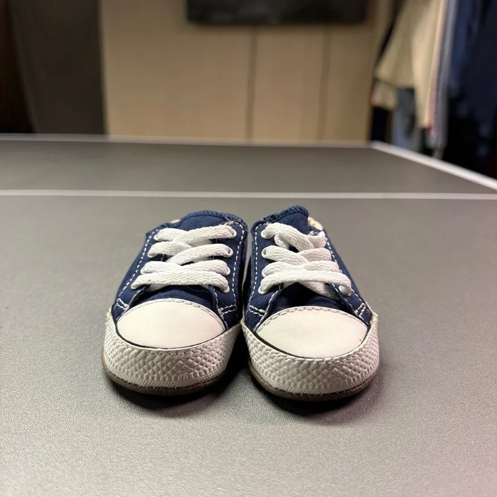 Converse‎ Chuck Taylor All Star Navy Blue Crib Shoes Infant Size 1 865158C