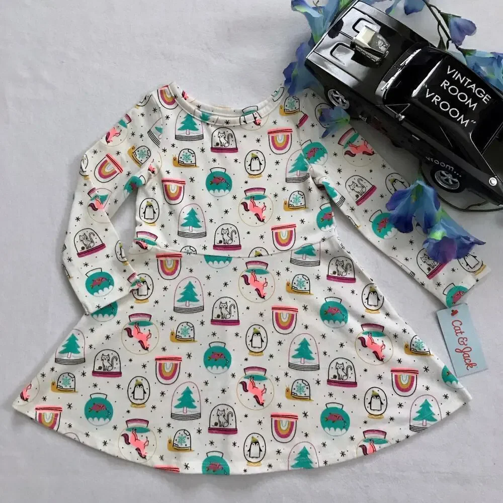 Cat & Jack NWT Long Sleeves Dress Girls 2T