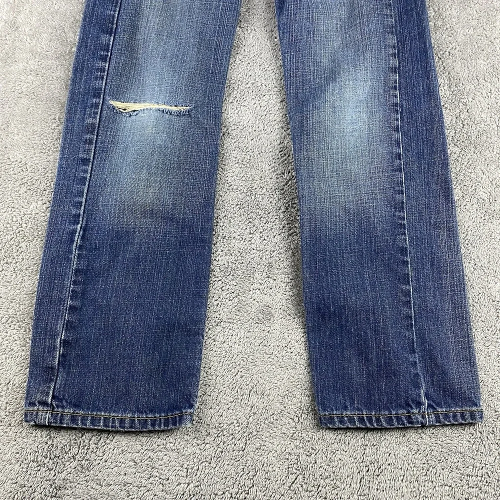 Levis 569 Loose Straight Jeans Youth 10 Slim 23x25 Blue Mid Rise Medium Wash VTG