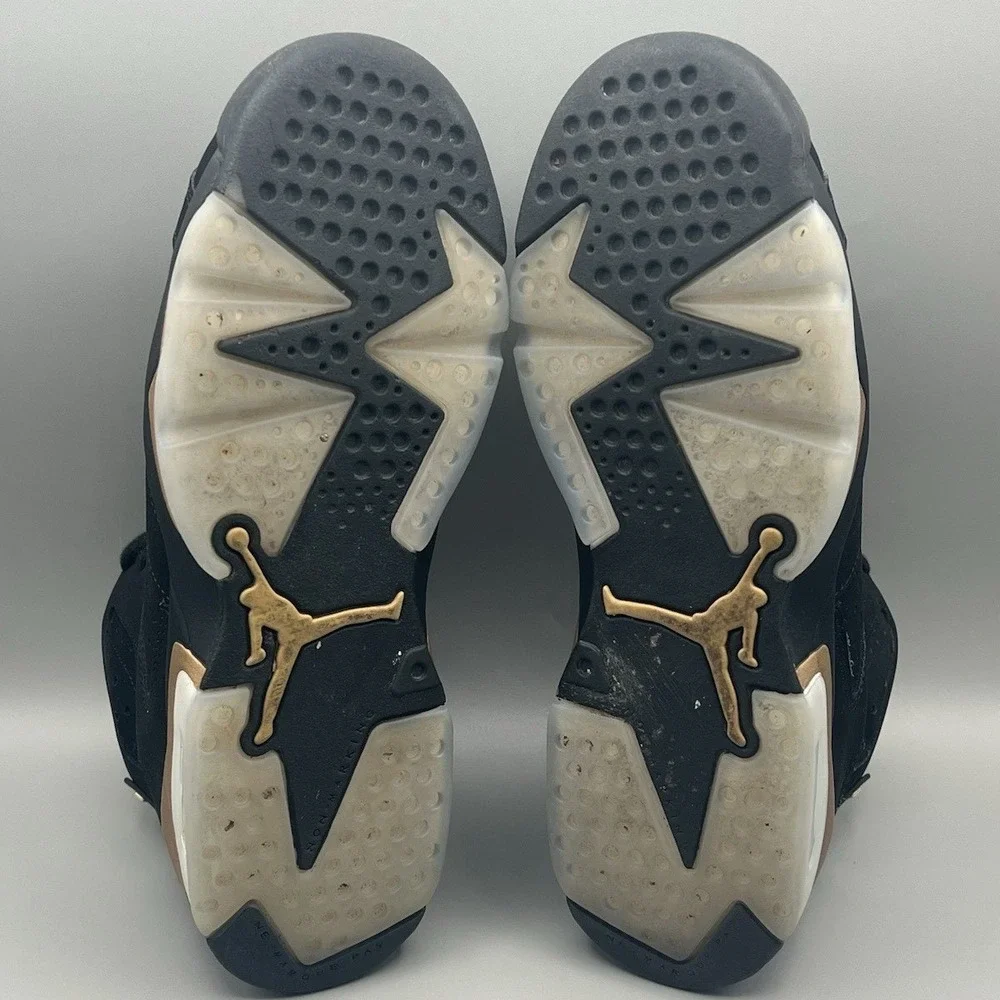 2020 Nike Air Jordan 6 DMP Gold Retro Shoes - Kids Youth Size 7 Women's Size 8.5