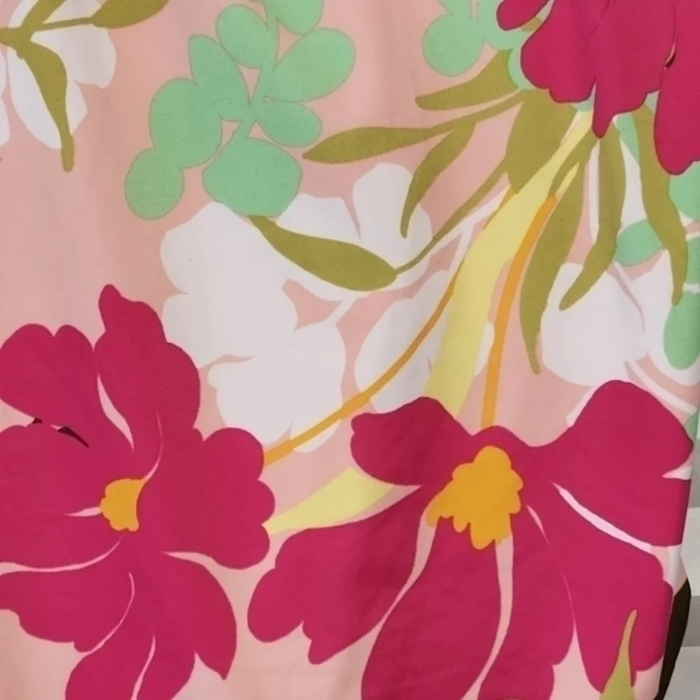 BEACH BETTY MIRACLE Brand Floral‎ Pink SWIMSUIT NWT XL Coastal Beach Vacation
