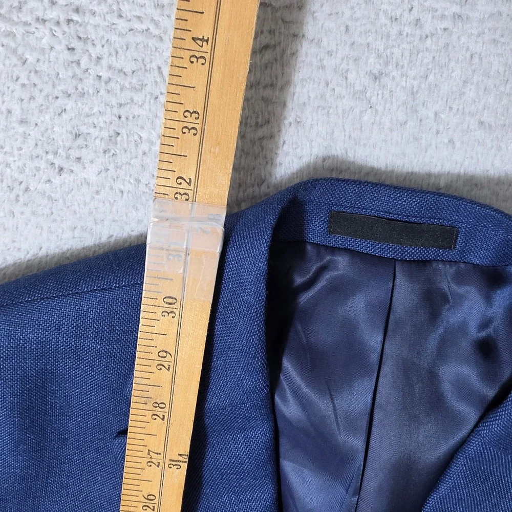 Lauren‎ Ralph Lauren Sport Coat Mens 43R Blue Linen Blend 2 Button Blazer